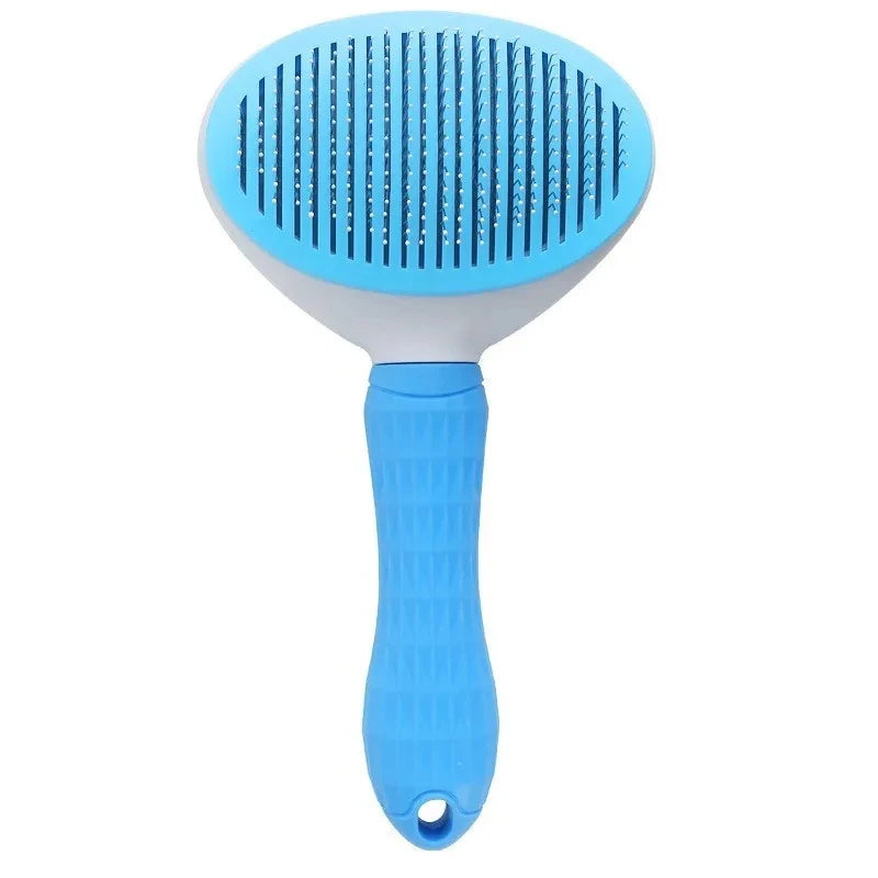 FurGuard Deluxe Wood-Handle Slicker Grooming Brush