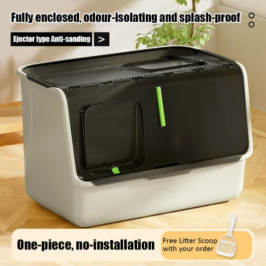 Top-entry Enclosed Cat Litter Box