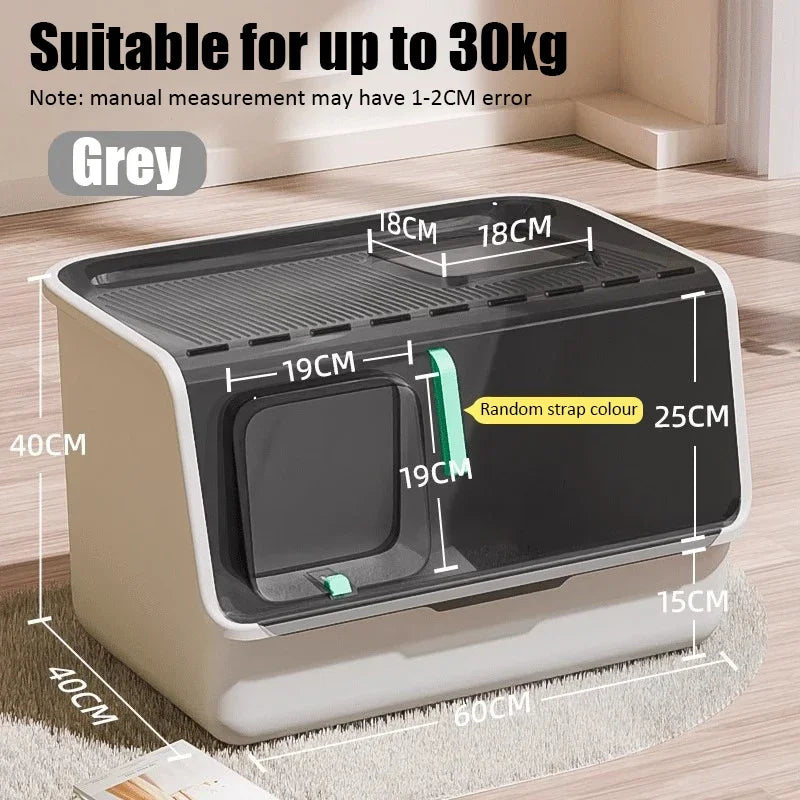 Top-entry Enclosed Cat Litter Box