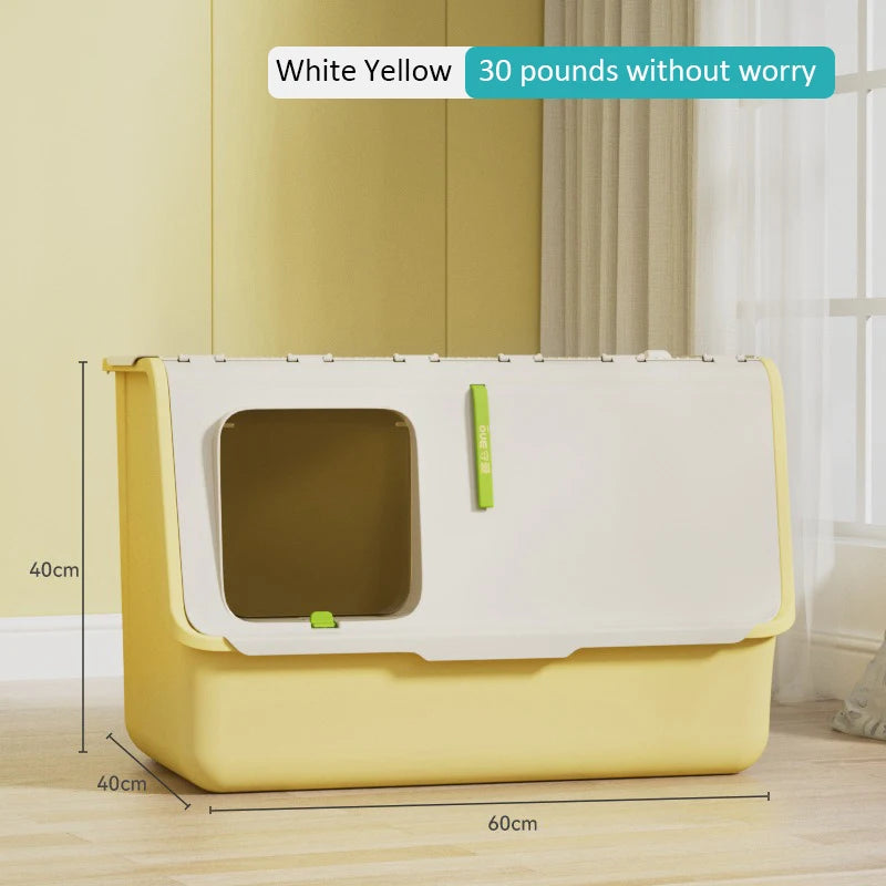 Top-entry Enclosed Cat Litter Box