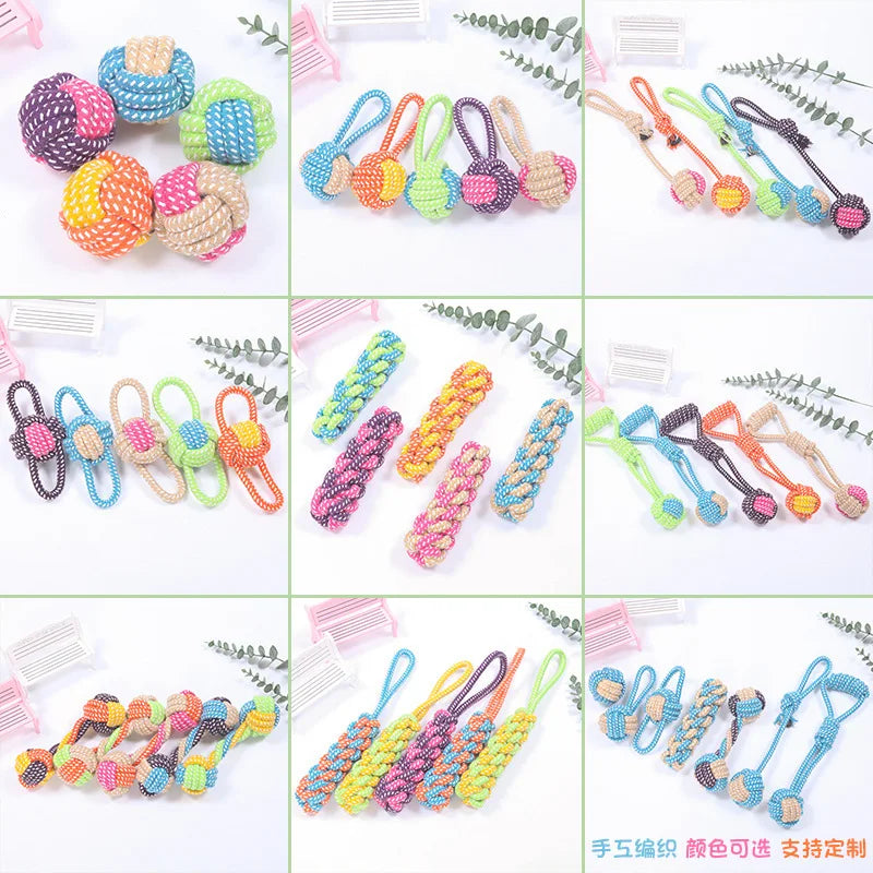 Cotton Rope Ball Interactive Chew & Dental Dog Toy