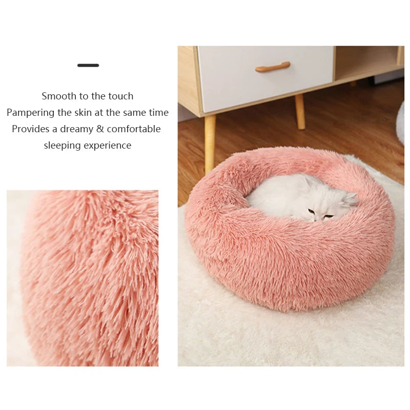 Long Plush Winter Beds for Dogs & Cats
