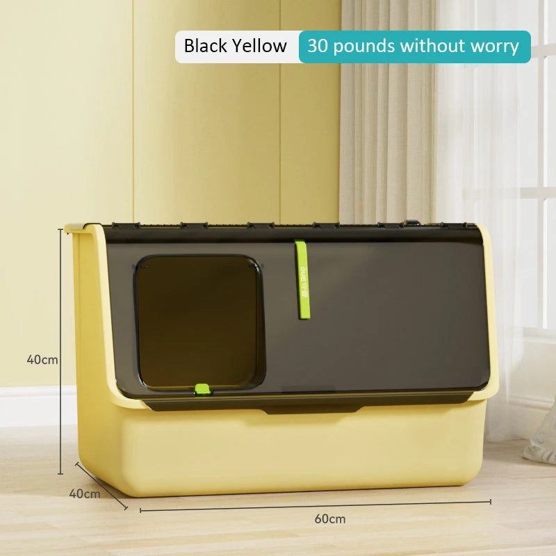 Top-entry Enclosed Cat Litter Box