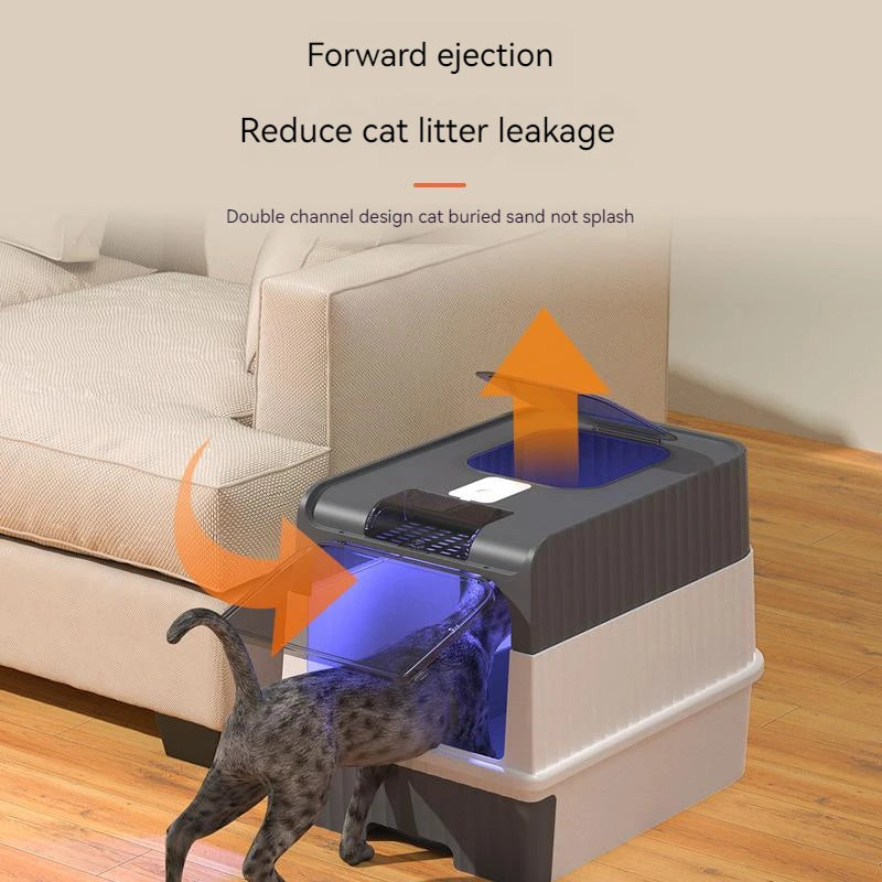 UVGuard Foldable Rechargeable Self-Cleaning Cat Litter Box