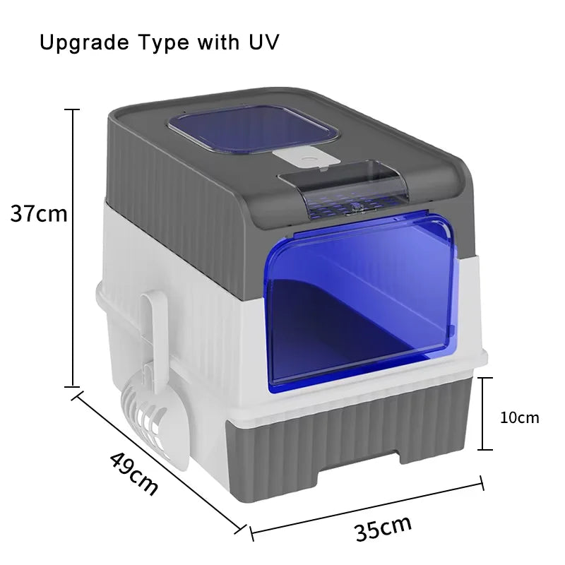 UVGuard Foldable Rechargeable Self-Cleaning Cat Litter Box