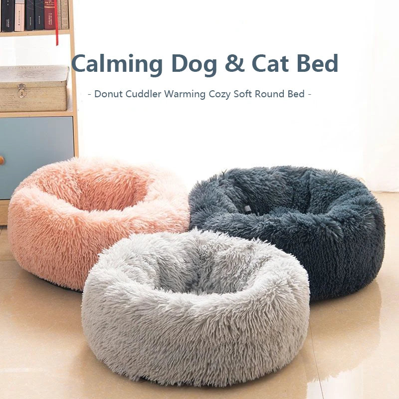 Long Plush Winter Beds for Dogs & Cats