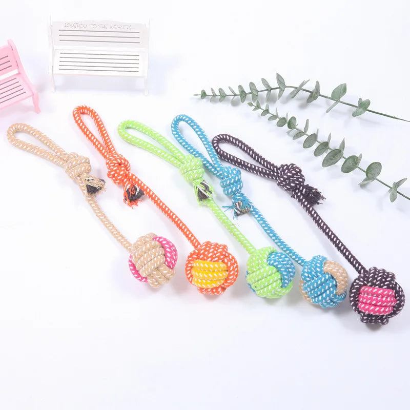 Cotton Rope Ball Interactive Chew & Dental Dog Toy