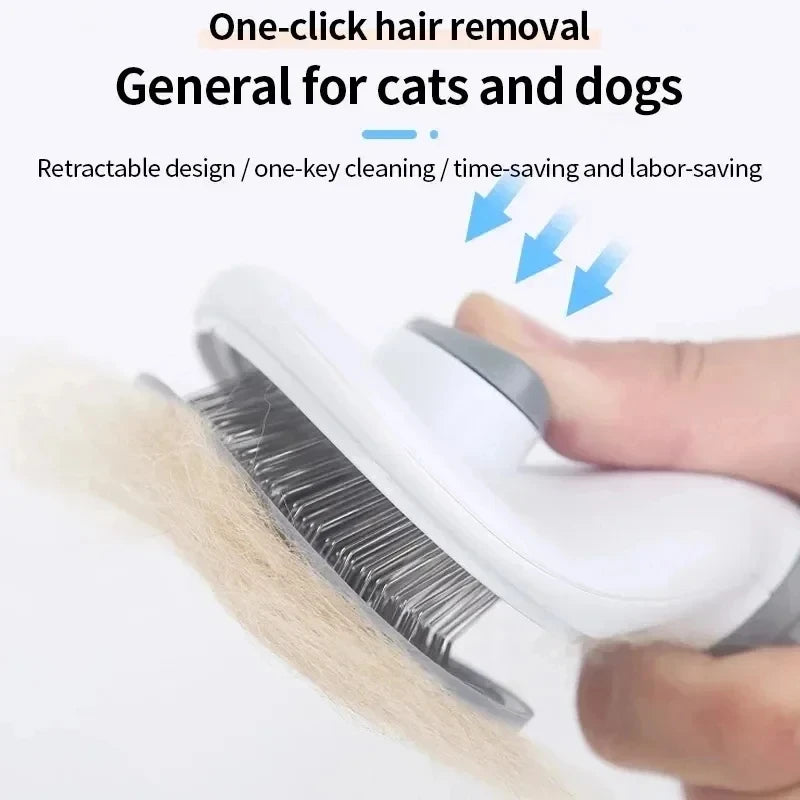 FurGuard Deluxe Wood-Handle Slicker Grooming Brush