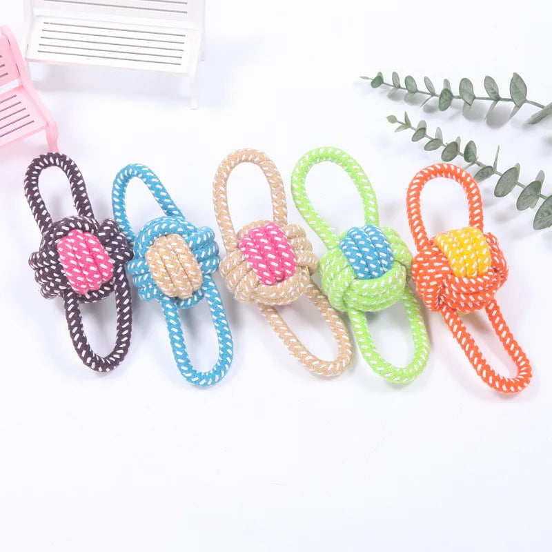 Cotton Rope Ball Interactive Chew & Dental Dog Toy