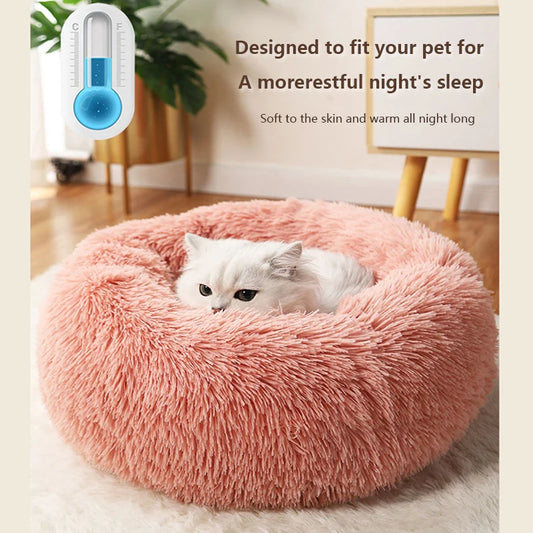 Long Plush Winter Beds for Dogs & Cats