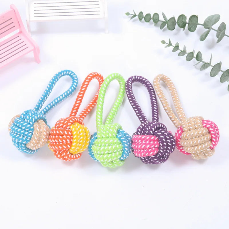 Cotton Rope Ball Interactive Chew & Dental Dog Toy