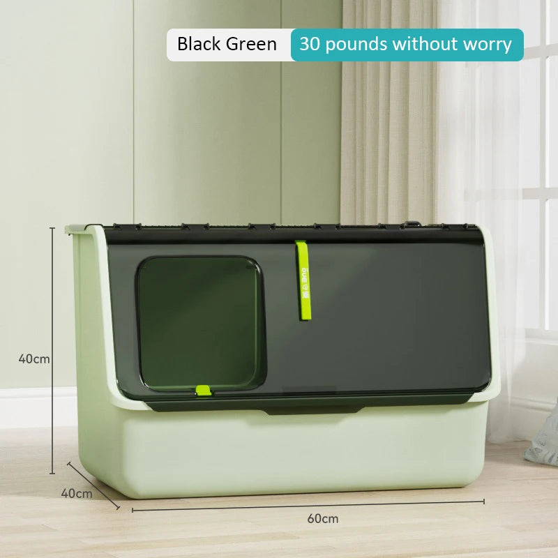Top-entry Enclosed Cat Litter Box