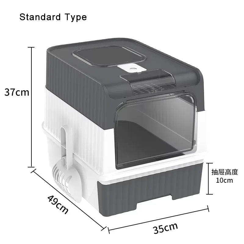 UVGuard Foldable Rechargeable Self-Cleaning Cat Litter Box