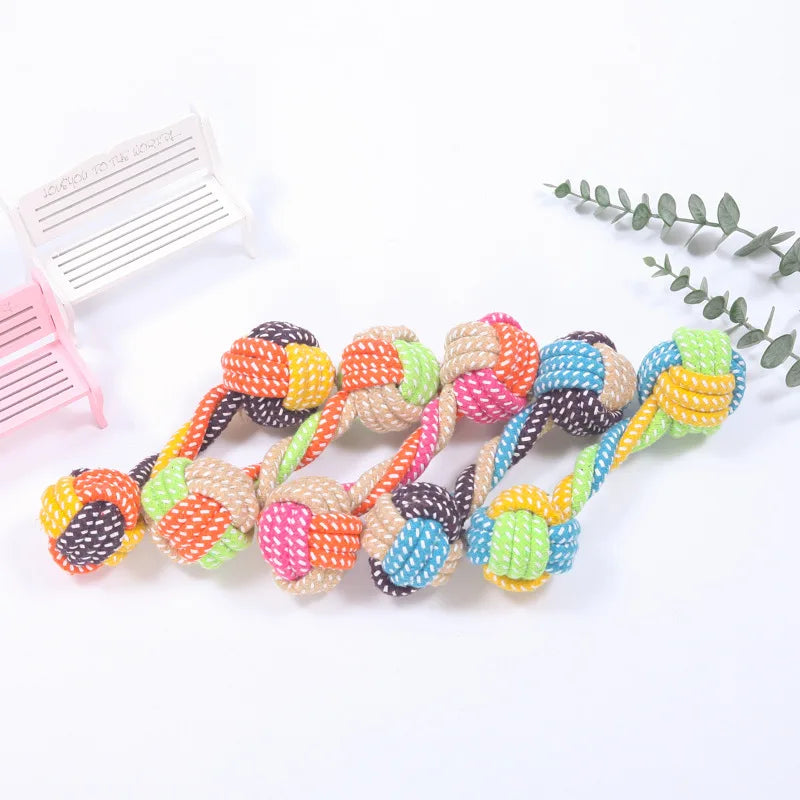 Cotton Rope Ball Interactive Chew & Dental Dog Toy