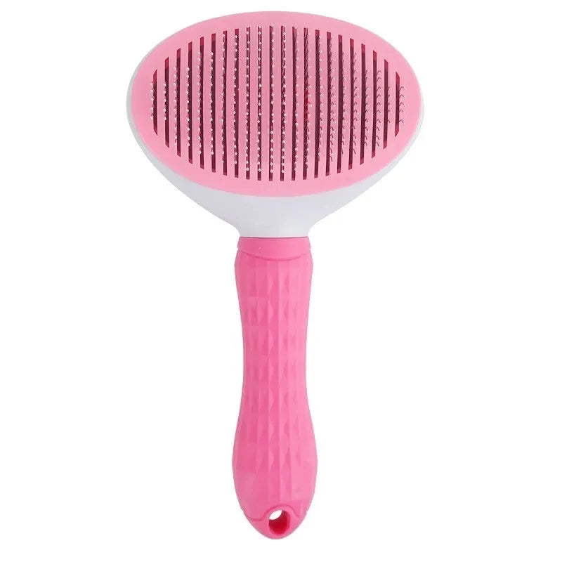 FurGuard Deluxe Wood-Handle Slicker Grooming Brush