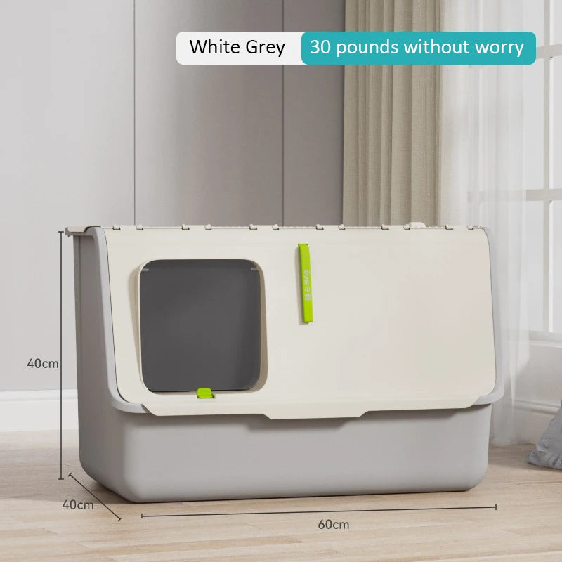 Top-entry Enclosed Cat Litter Box