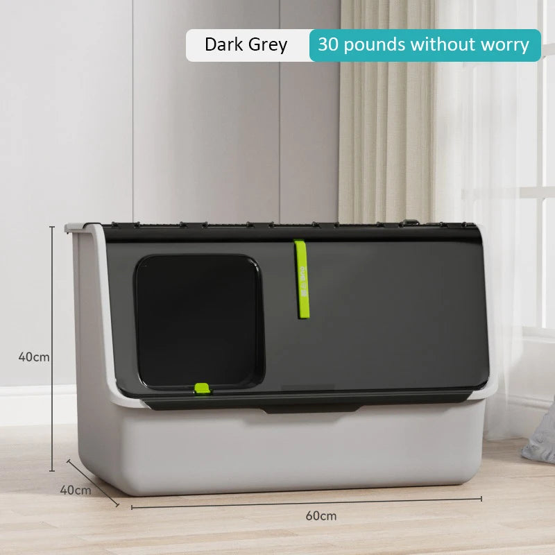 Top-entry Enclosed Cat Litter Box