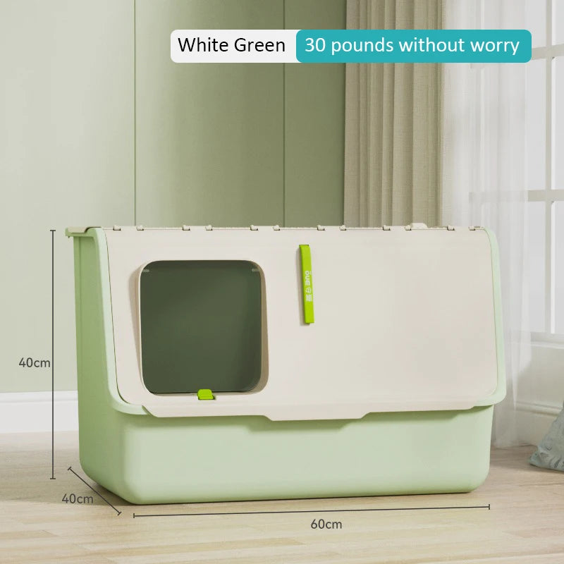 Top-entry Enclosed Cat Litter Box