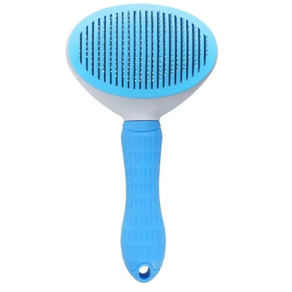 FurGuard Deluxe Wood-Handle Slicker Grooming Brush