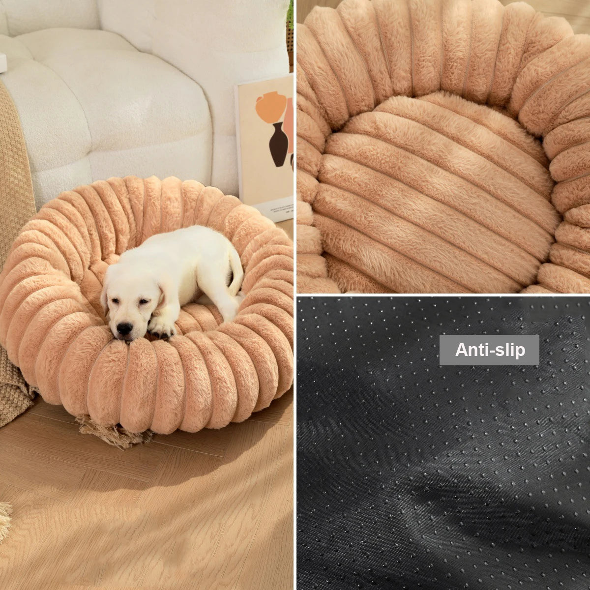 Round Pet Bed for Large Dog