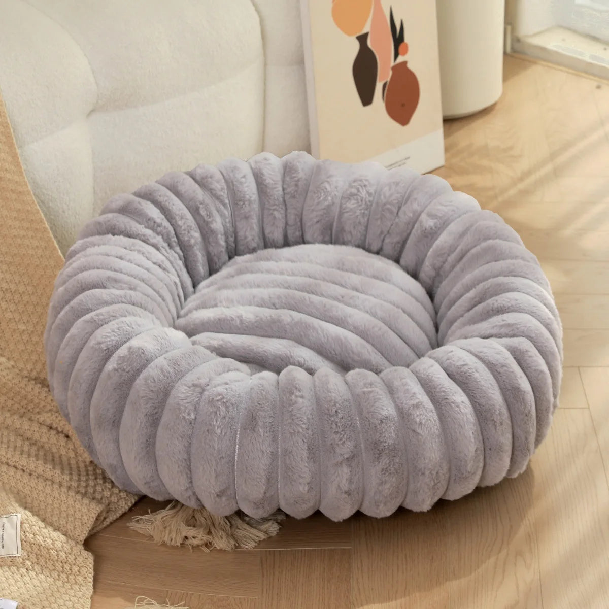 Round Pet Bed for Large Dog