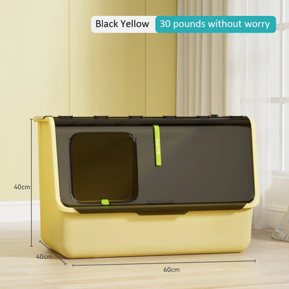 Top-entry Enclosed Cat Litter Box