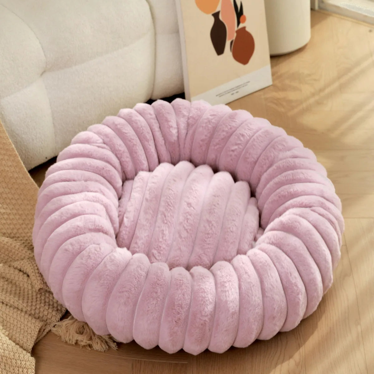 Round Pet Bed for Large Dog