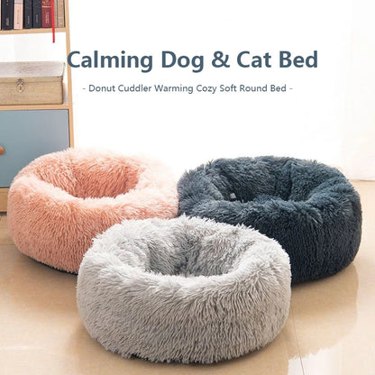 Long Plush Winter Beds for Dogs & Cats