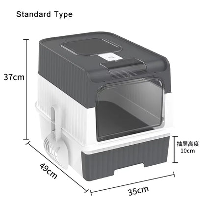 UVGuard Foldable Rechargeable Self-Cleaning Cat Litter Box