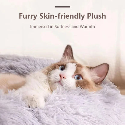 Long Plush Winter Beds for Dogs & Cats