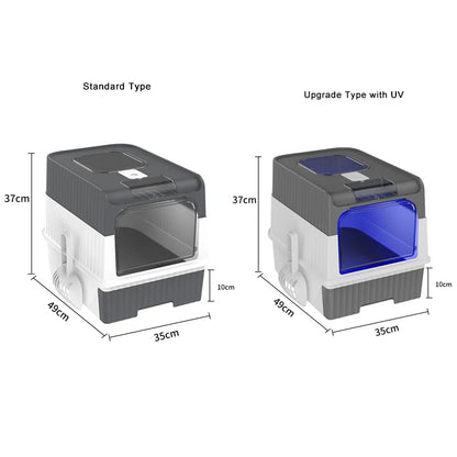 UVGuard Foldable Rechargeable Self-Cleaning Cat Litter Box