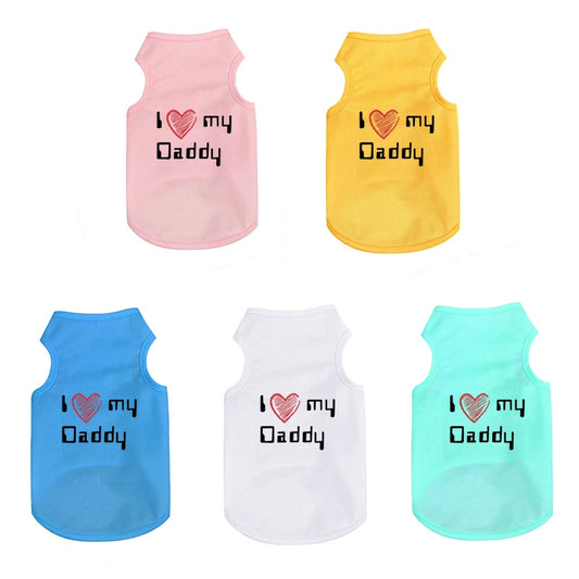 Summer pet fashion vests